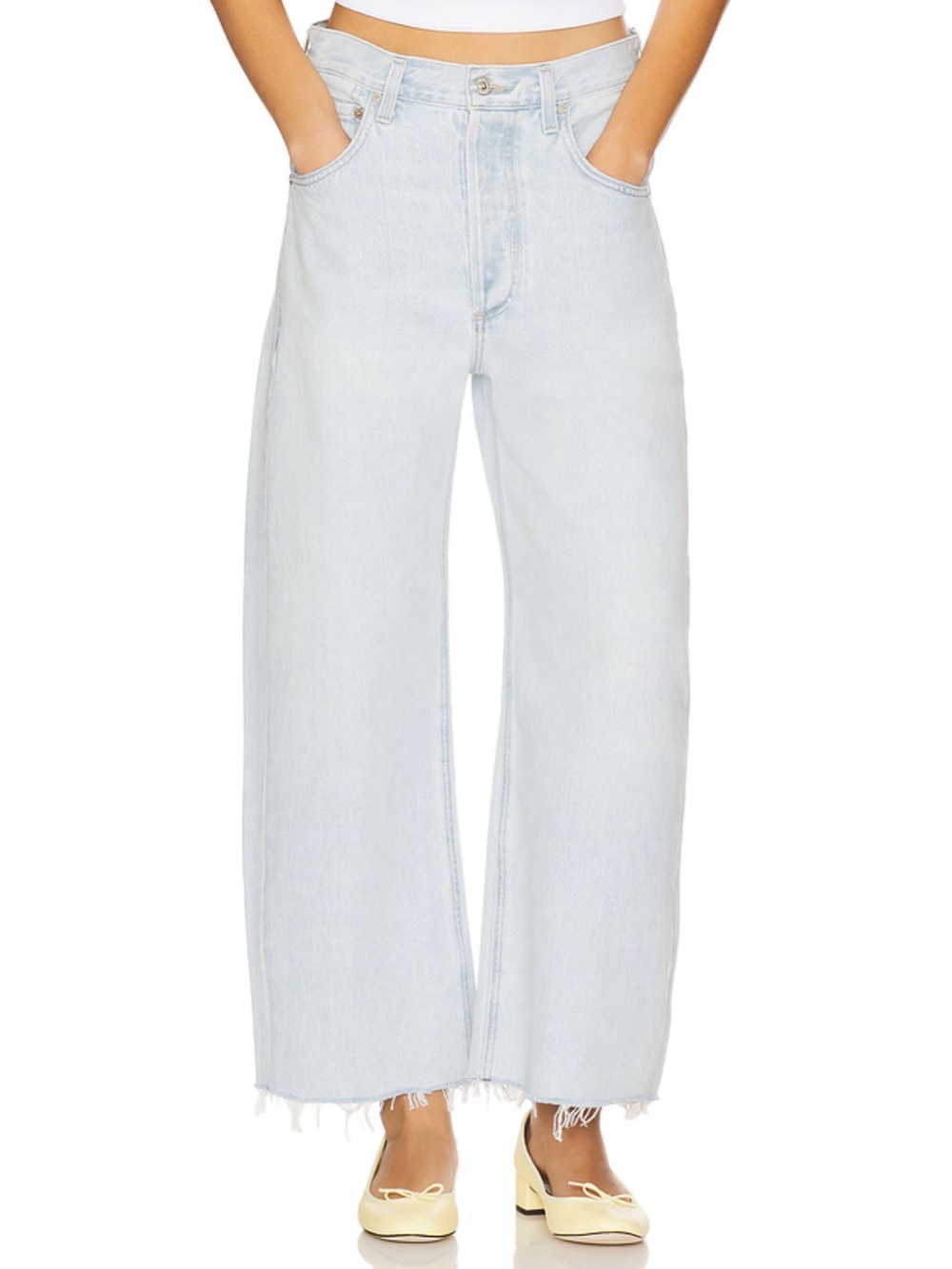 Citizens of Humanity Ayla Undone Hem Crop Jeans in Allier Women’s Size 25 NWOT